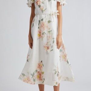 Zimmermann liftoff flower midi dress